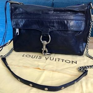 Rebecca Minkoff M.A.C crossbody. Distressed Blue.